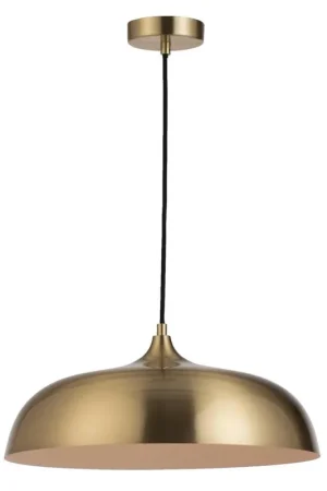 Hanglamp Quinn E27 - goudkleur - 120xØ40 cm Gratis Retour