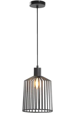 Op = Op Hanglamp Fynn zwart metaal E27 150xØ30 cm