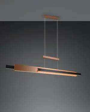Musterring stijlvolle hanglamp RIVERA | Coffee / zwart Direct Verzonden
