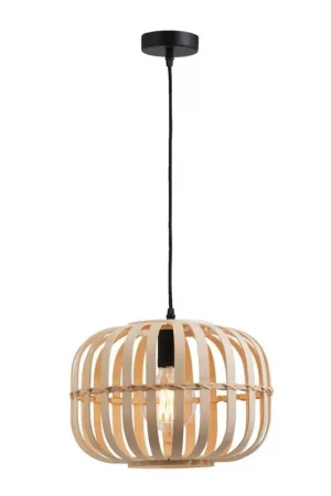 Hanglamp Asher E27 - naturelkleur - 150xØ33 cm Lage Prijs