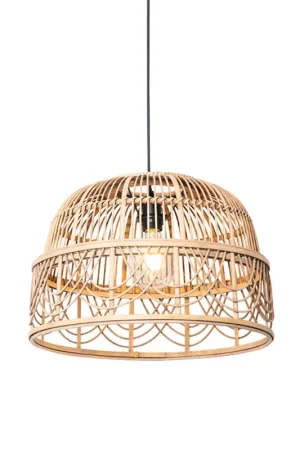 Qazqa hanglamp michelle bruin e27 Flitsaanbieding
