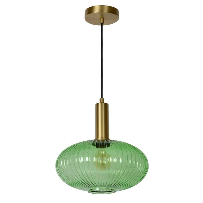 Shop Nu Lucide hanglamp Maloto - groen - Ø30 cm