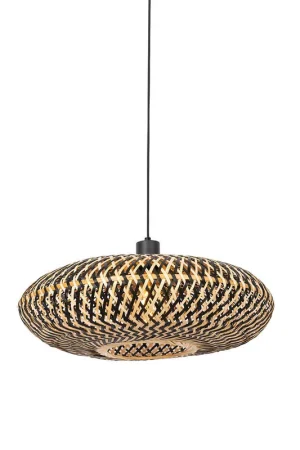Qazqa hanglamp ostrava zwart e27 Speciale Aanbieding