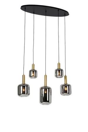 Qazqa hanglamp zuzanna grijs e27 Shop Nu