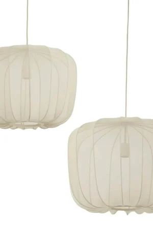 Koopje Hanglamp Plumeria - Zand - Set Ø50+Ø60cm