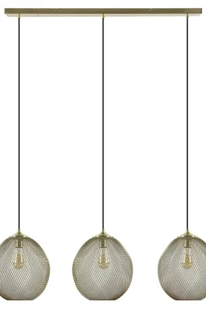 3-Lichts hanglamp Moroc goud Light and Living Must-Have