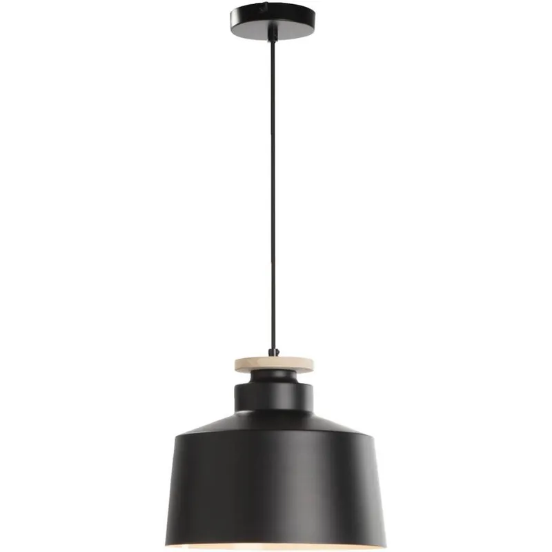 Uitverkoop Hanglamp Mallorca E27 - mat zwart - 150xØ30 cm