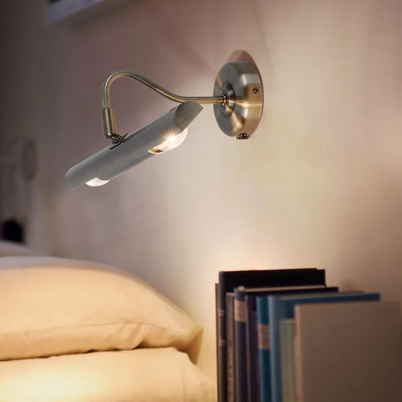 Lage Kosten Wandlamp, metaal, messing, verstelbaar, L 36 cm