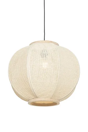 Qazqa hanglamp rob wit e27 Flitsaanbieding