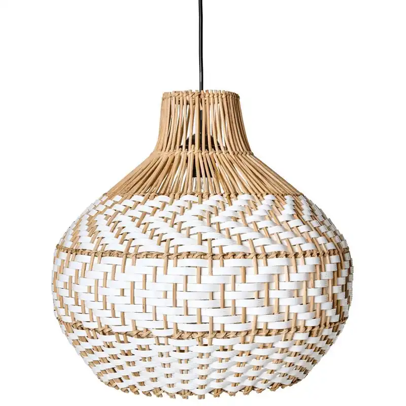 YAUCO - Hanglamp - Wit - Rotan Nieuw