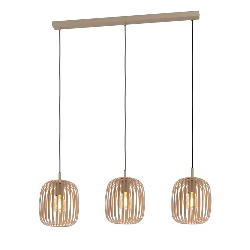 EGLORomazzinaHanglamp-E27-90cm-Zandkleur Betrouwbaar