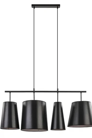 4-L Hanglamp met zwarte kappen Laatste Versie