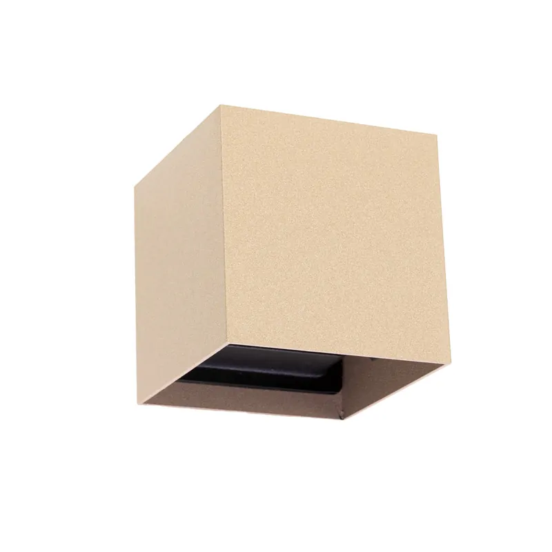 Beperkte Voorraad Bari Quartz vierkante wandlamp LED up & down