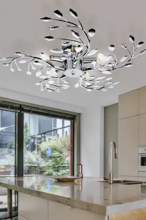 Bestseller Flash plafondlamp met stralend licht en chroom design
