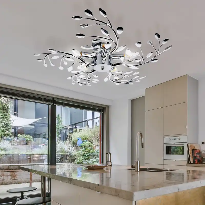 Bestseller Flash plafondlamp met stralend licht en chroom design