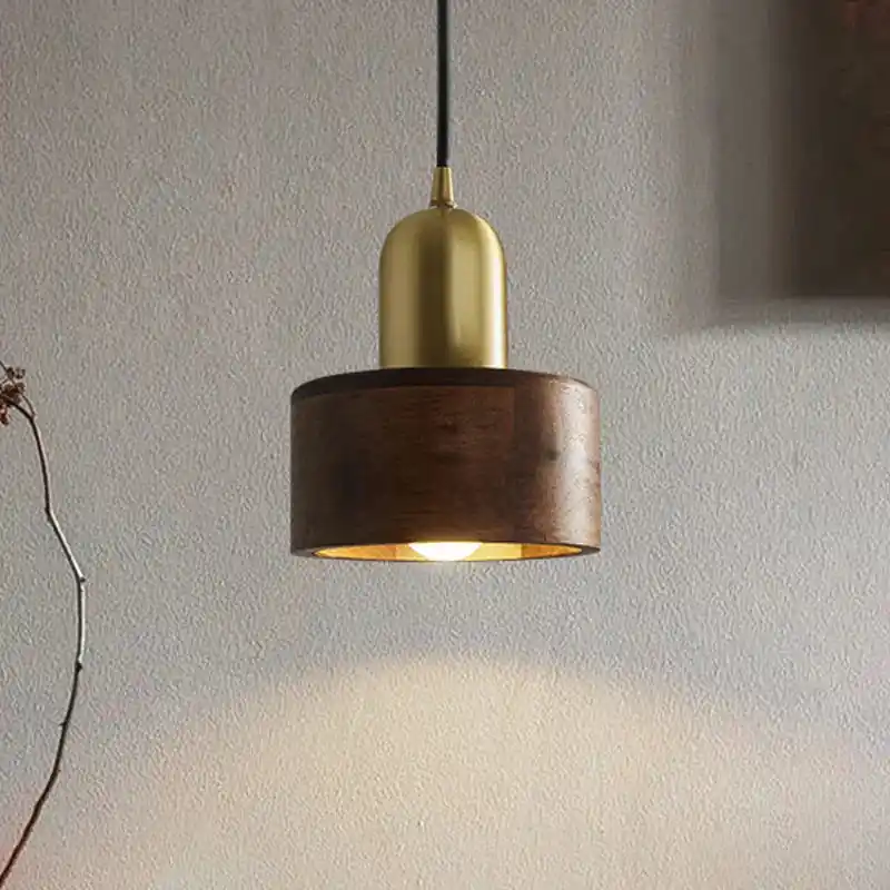 Exclusieve Aanbieding Hanglamp Houten Lamp Eiken Koper Modern