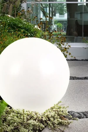 Alleen Vandaag LED tuinverlichting op zonne-energie, witte bol, DM 20 cm, H 62 cm