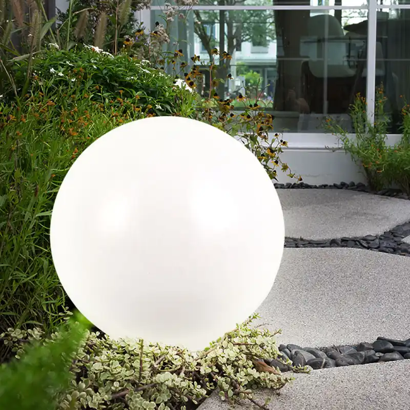 Alleen Vandaag LED tuinverlichting op zonne-energie, witte bol, DM 20 cm, H 62 cm