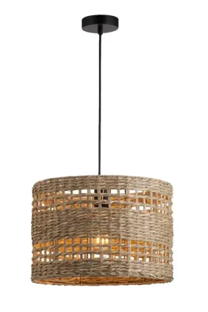 Hanglamp Rita E27 - naturelkleur - 120xØ36 cm Premium