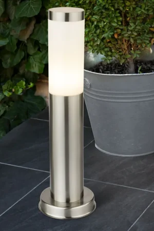 Staande lamp, roestvrij staal, H 45 cm, BOSTON Lage Kosten