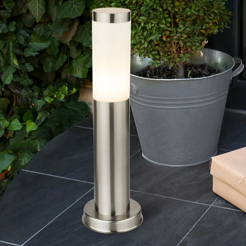 Staande lamp, roestvrij staal, H 45 cm, BOSTON Lage Kosten
