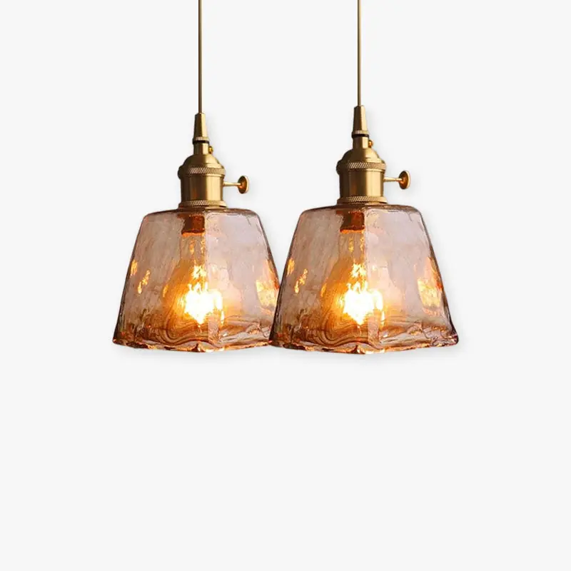 Eloise Vintage LED Plafondlampen Gouden Metaal en Glas voor Slaapkamer, Woonkamer, Eetkamer Tijdelijk Beschikbaar