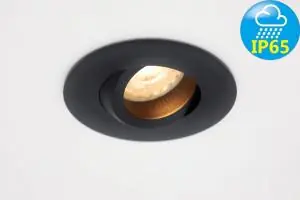 Kantelbare waterdichte inbouwspot AQUA TWIST || zwart | IP65 8,5 cm Meest Verkocht