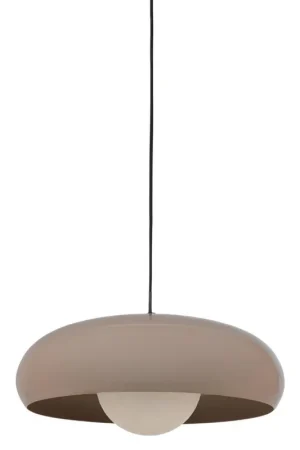 Betrouwbaar WOOOD Tivo Hanglamp Rond - Metaal - Hoogglans Zand - 12x40x40