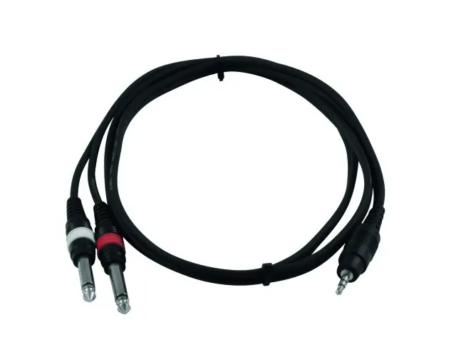 Veilige Betaling Kabel Aansluitkabel Kabel 3,5 mm stekker 2x 6,35 mm stekker