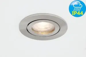 Ronde waterdichte inbouwspot AQUA staal | IP44 8,5 cm Snelle Levering