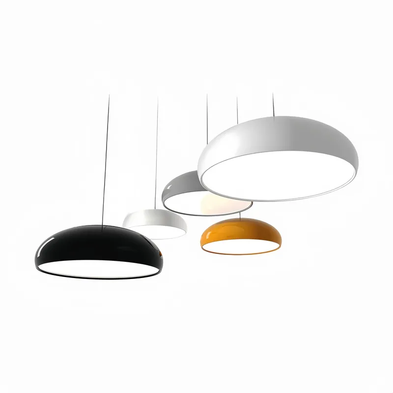 Seizoensaanbieding Celestia Ronde LED Hanglampen - Wit Metaal voor Slaapkamer en Woonkamer