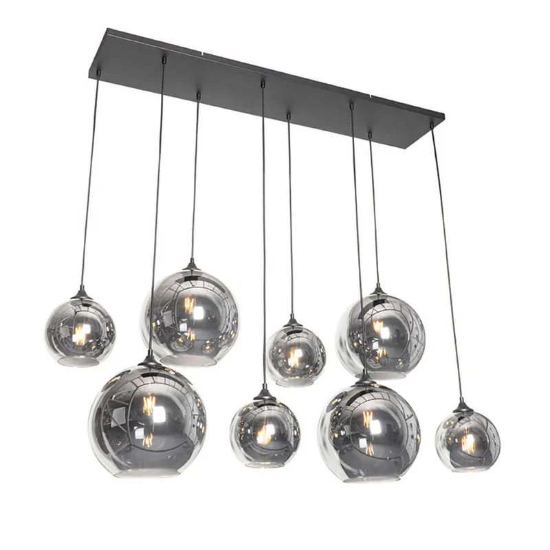 Qazqa hanglamp sandra zwart e27 Meest Verkocht