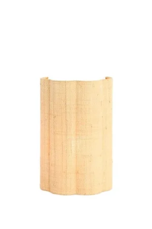 Hete Deal Light & Living - Verdantia wandlamp 26x15,5x40 cm raffia - naturel