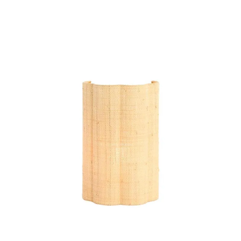 Hete Deal Light & Living - Verdantia wandlamp 26x15,5x40 cm raffia - naturel