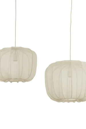 Hanglamp Plumeria - Zand - Set Ø40+Ø50cm Goedkoop