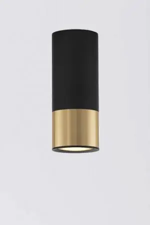 Minimalistische koker plafondlamp / spot CIMA 15 cm | Goud / Zwart Gratis Verzending