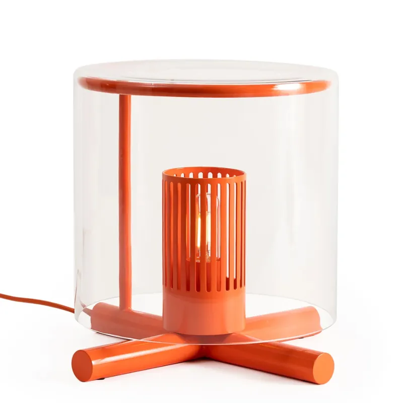 Design House Stockholm Fireplace Lamp orange red Nieuw