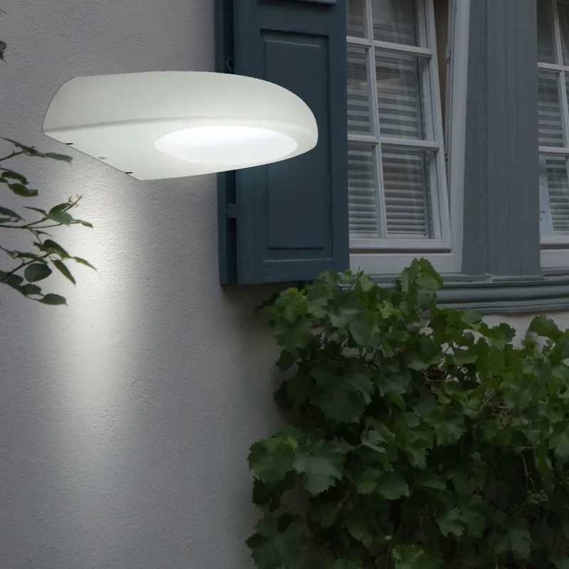 Wandlamp, roestvrij staal, glas, D 22 cm Hete Deal