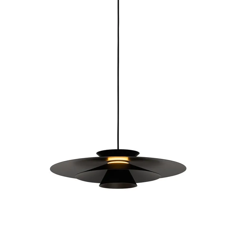 Weekendaanbieding Qazqa hanglamp pauline zwart geïntegreerde led