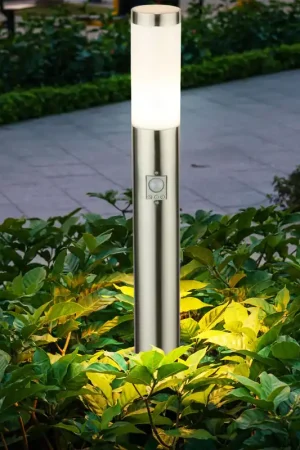 Bestel Nu Staande lamp, roestvrij staal, sensor, H 110 cm, BOSTON