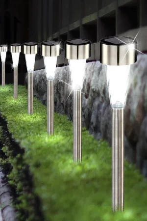 Koop Vandaag Set van 6 LED solarlampen voor buiten