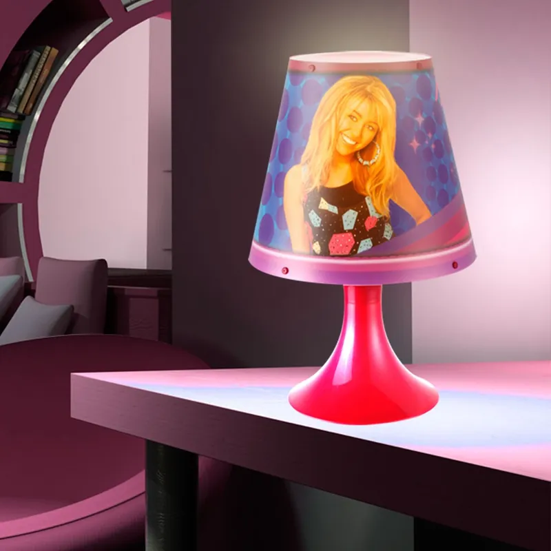 Tafellamp voor de kinderkamer HANNAH MONTANA Beperkt Aanbod