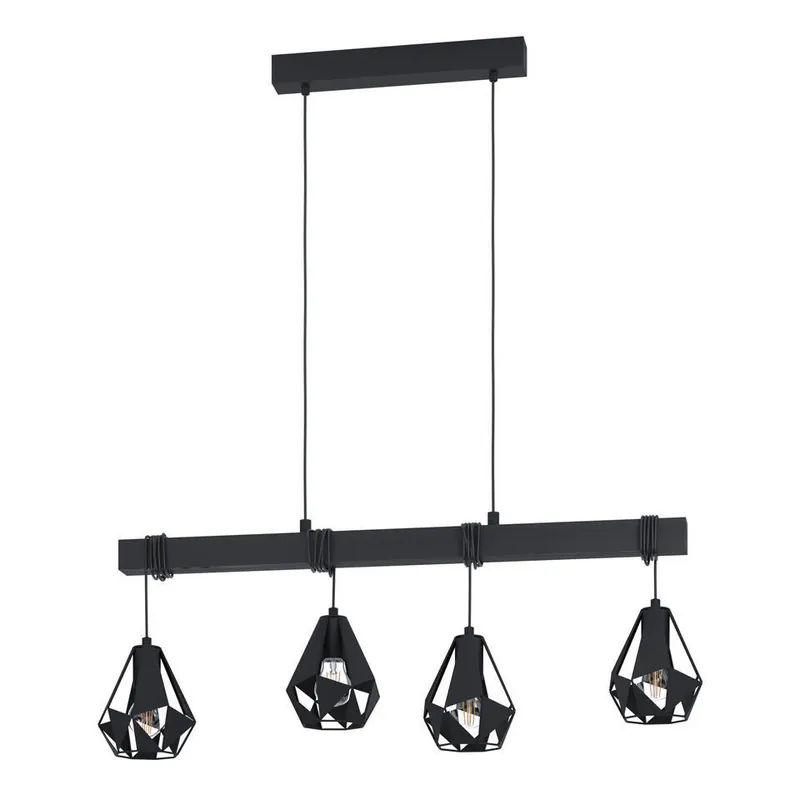 Rechtstreeks Van De Fabrikant EGLO Townshend 7 Hanglamp - E27 - Zwart
