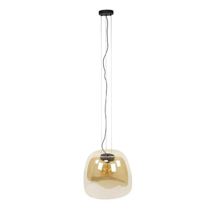 Weekendaanbieding Hoyz Collection - Hanglamp 1L Drift XL Glass - Amber Color Glas