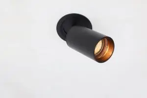 Elegante semi inbouwspot RANDY GU10 | Zwart Direct Verzonden