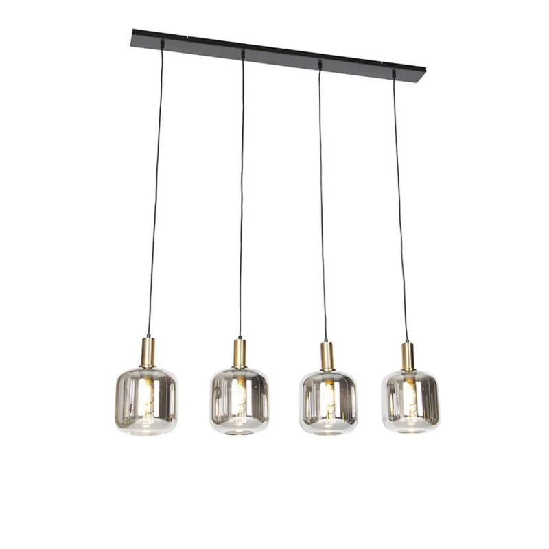 Populair Qazqa hanglamp zuzanna goudkleurig e27