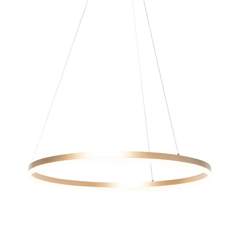 Exclusieve Aanbieding Qazqa hanglamp anello goudkleurig geïntegreerde led