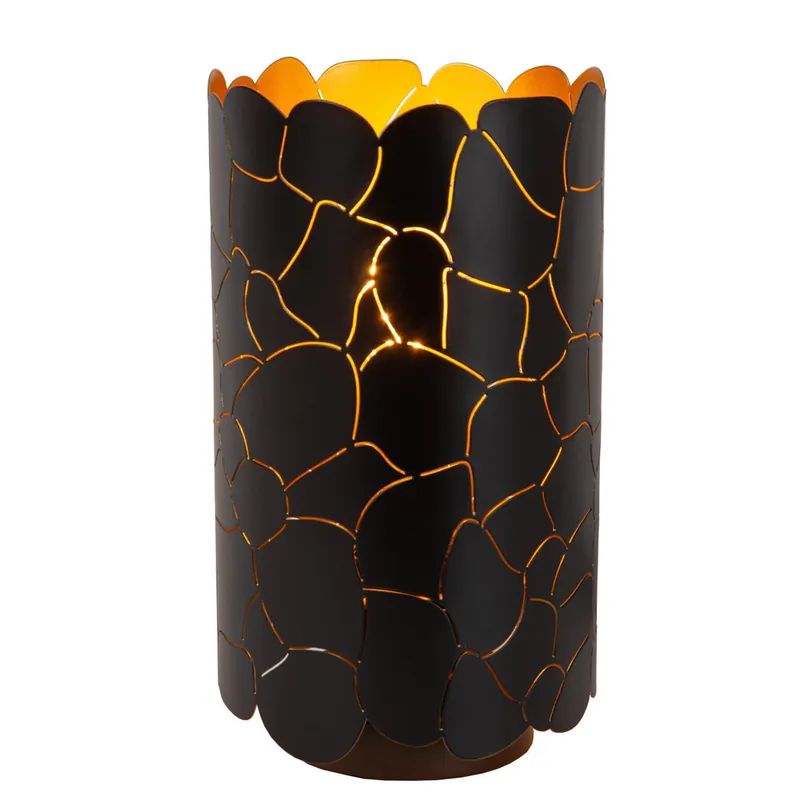 Gratis Verzending Lucide ALMELO - Tafellamp - Ø 15 cm - 1xE27 - Zwart