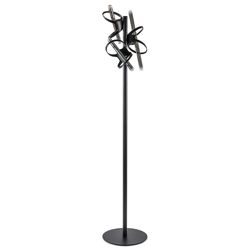 Snelle Levering Design vloerlamp mat zwart metaal inclusief LED