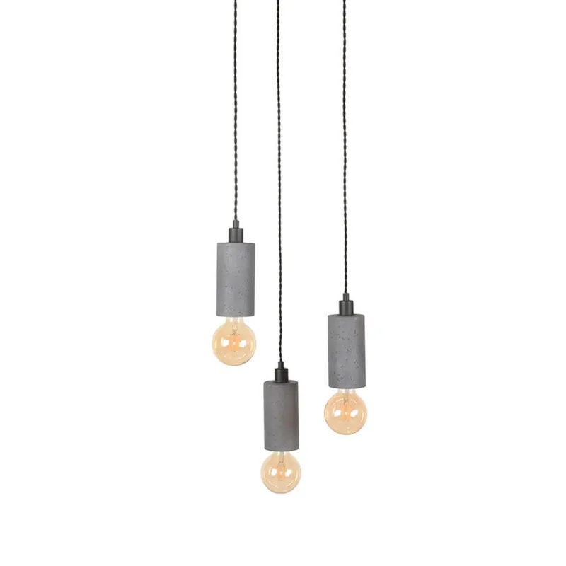Gecertificeerd LABEL51 - Hanglamp Fresco - Beton - 30x30x120cm